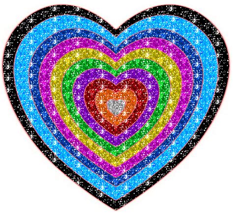 Glitter Colored Heart Desi Comments