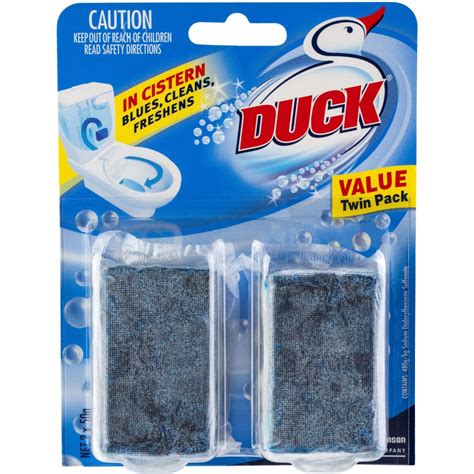 buy duck toilet flush in cistern blue block 2pk online at nz