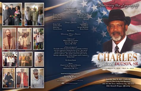 Charles Dotson Program by The Print House - Issuu