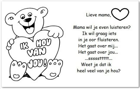Klik hier om je eigen tekst toe te voegen. Kleurplaat Moederdag Tekst