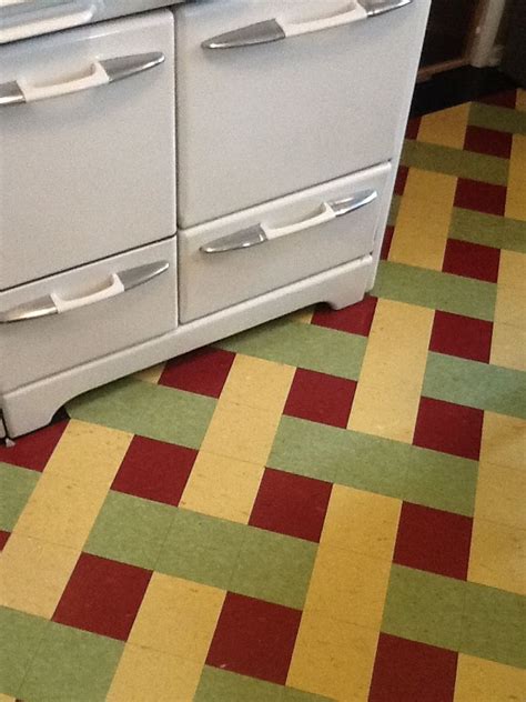 Argyle Linoleum Kitchen Floor 1940s Kitchen Flooring Kitchen Floor