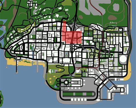 Gta San Andreas Map Los Santos