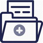 Medical Record Data Icon Hospital Folder Clinic