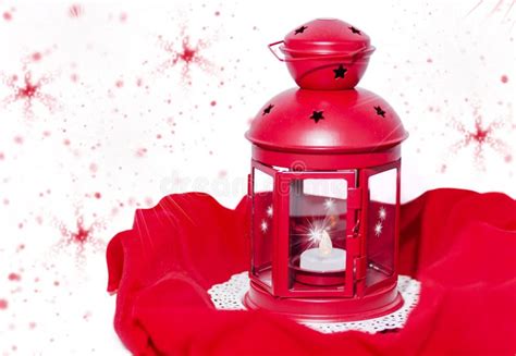 Red Christmas Lantern Stock Image Image Of Light Happy 127703551