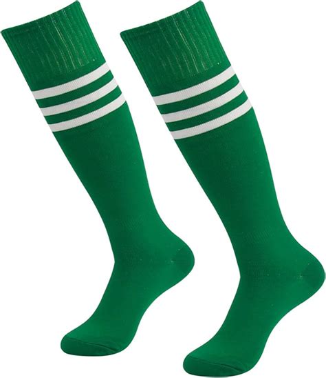 3street Unisex Knee High Triple Stripe Athletic Soccer Tube Sock 2610