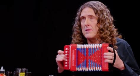 Weird Al Yankovic Ends The Hot Wing Challenge On An Accordion Solo