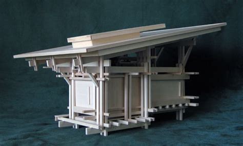 Architectural model as a sculpture of space: Cabin 1 ...