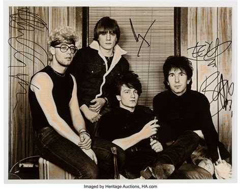 U2 Band Signed 11 X 14 Rare Original Photo From 1981 Music Lot