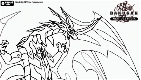 Bakugan Drago Coloring Pages Coloring Coloring Pages