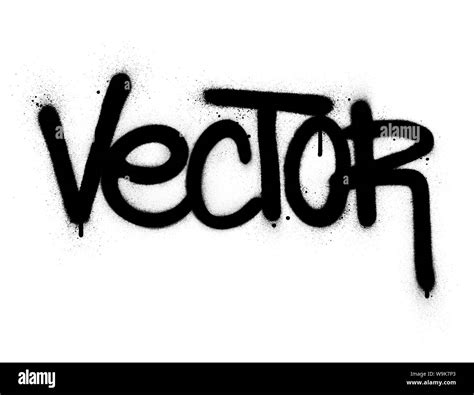 Graffiti Vector Word Sprayed In Black Over White Stock Vector Image