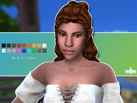 The Sims Resource Isobel Hair By Tekrisims Sims 4 Hairs