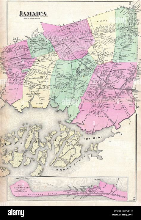 10 1873 Beers Map Of Jamaica Queens New York City Geographicus