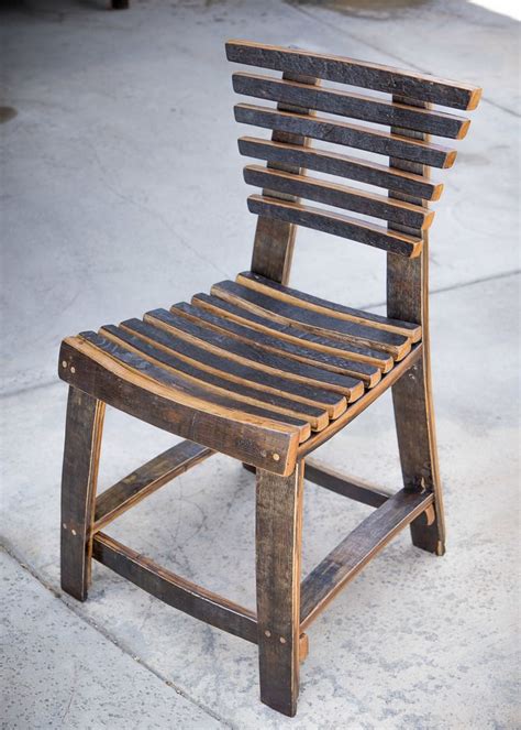 These include our signature bourbon whiskey barrel lounge chairs and our one of kind recurved rockers. Journey dining chair — King Barrel | Wine barrel furniture ...