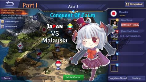 The then british colony of malaya was gradually occupied by the japanese between 8 december 1941 and the allied surrender at singapore on 16. Mobile Legends Conquest Of Dawn Mei Part I Japan vs ...