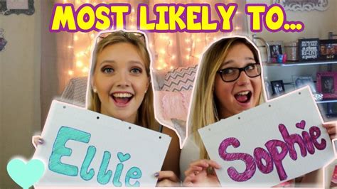 Most Likely To Sophie Youtube