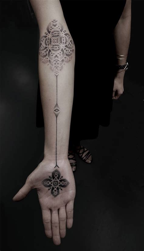 Striking Geometric Stipple Tattoos By Kenji Alucky