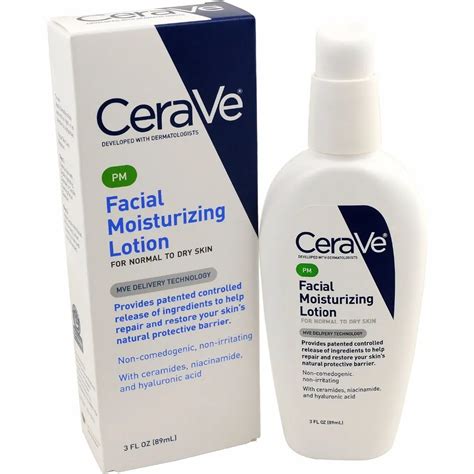 Original Cerave Moisturizing Facial Lotion Pm 89ml 3oz In Emulsion From