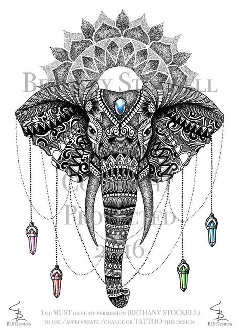 Mandala Elephant Bethany Stockell By Bethanystockell Mandala Elephant Tattoo Elephant