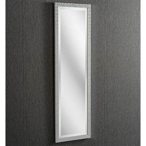 Grey Rectangular Textured Wall Mirror Homesdirect365