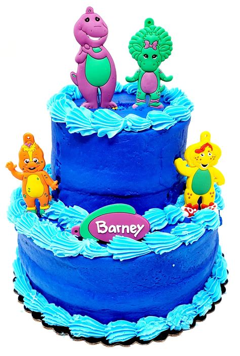 Buy Barney Birthday Cake Topper Set Featuring Barney Bj Baby Bop And