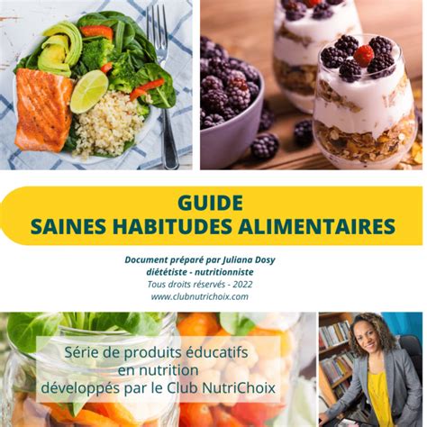 Guide Saines Habitudes Alimentaires Club Nutrichoix