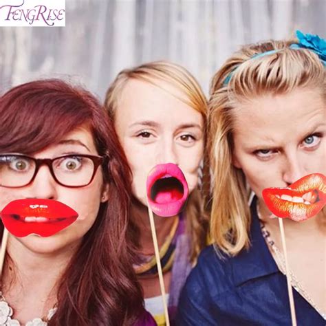 Buy Fengrise 20pcs Lips Mouth Photo Booth Wedding Photobooth Adult Bachelorette