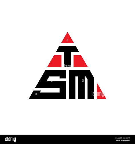 Tsm Triangle Letter Logo Design With Triangle Shape Tsm Triangle Logo