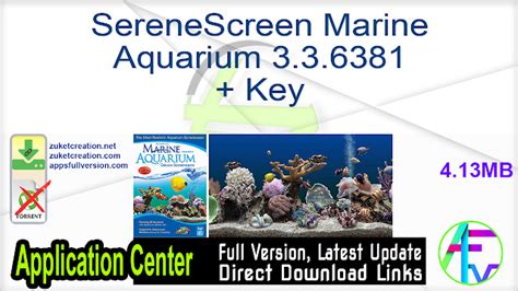 Serenescreen Marine Aquarium 336381 Key Free Download