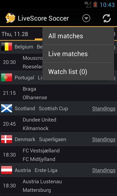 Select your favorite matches on the star and click the selected button. Livescore Soccer APK Download - Free Sports APP for ...