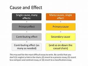 cause and effect essay outline