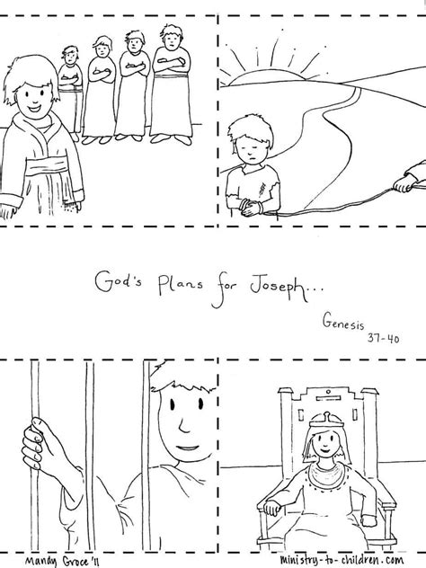 Joseph Bible Story Coloring Pages Printable