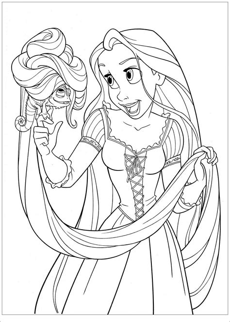Raiponce disney 4  Coloriage Raiponce  Coloriages pour enfants