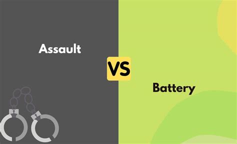 Assault Vs Battery Whats The Difference With Table