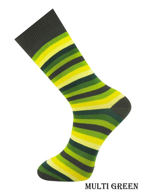 Mysocks Colourful Stripe Socks Seamless Toe Finest Combed Etsy