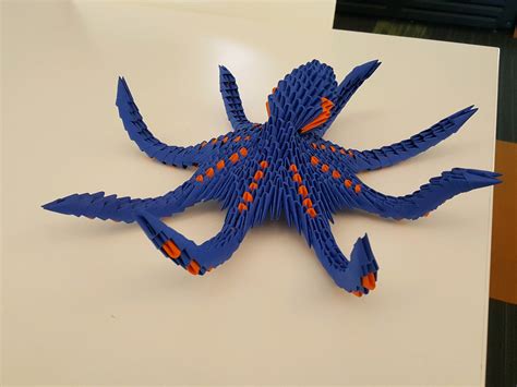 3d Origami Octopus Rgoldenventurefolding
