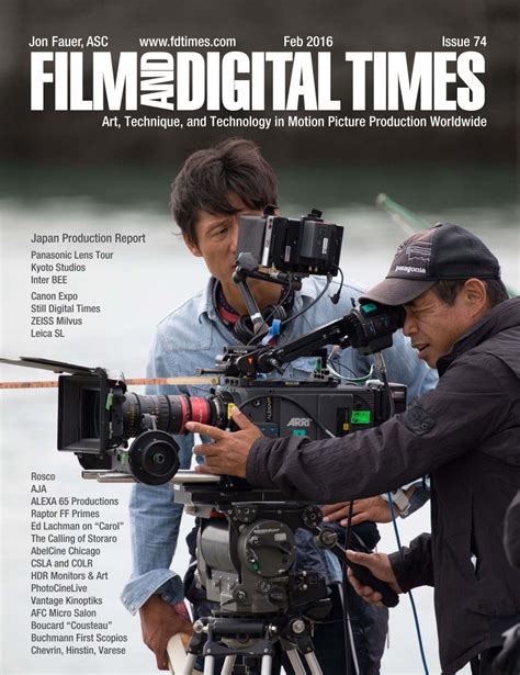 Film And Digital Times Magazine Feb 2016 Issue 74 Back Issue
