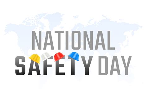 Vector Graphic Of National Safety Day Good For National Safety Day Celebration Flat Design