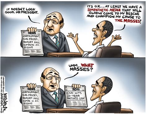 Editorial Cartoon Obama Depends On Cnn The Columbian