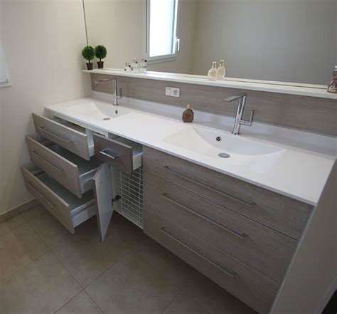 Rangement reine des neiges gifi venus et judes. Un Grand Meuble Double Vasques, Fonctionnel et Entre Murs ! - Atlantic Bain