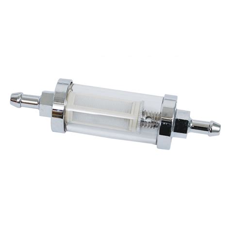 Fuel Filter Chrome And Glass 14 6mm