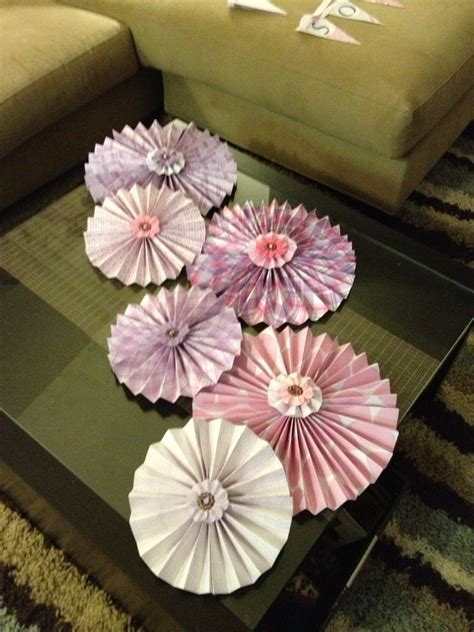 Diy Paper Fan Flowers Enupload