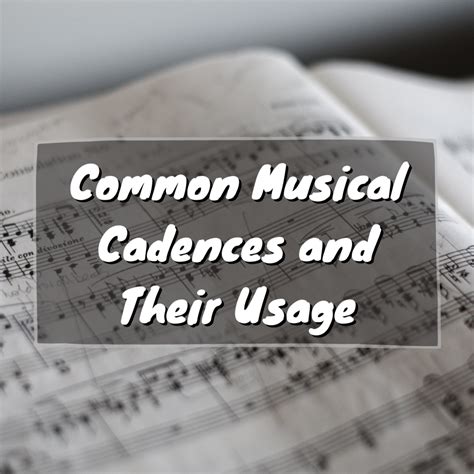 Common Musical Cadences And Their Usage Spinditty