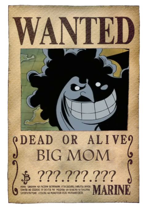 One Piece Wanted Poster Big Mom Digital Art By Niklas