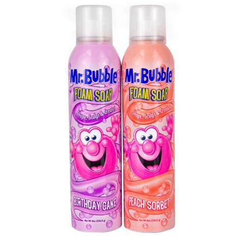 Mr Bubble Original Bubble And Bubbleberry Foam Soap Pack Of 2 For