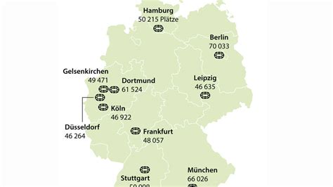 Die em 2024 findet in berlin, münchen, düsseldorf, stuttgart, köln, hamburg, leipzig, dortmund, gelsenkirchen und frankfurt statt. EM 2024 in Deutschland: In diesen Stadien wird gespielt ...