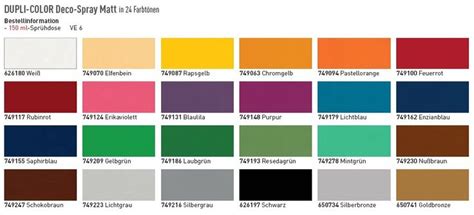 Paint Shop Colour Chart Automotive 44 Dupli Color Automotive Paint