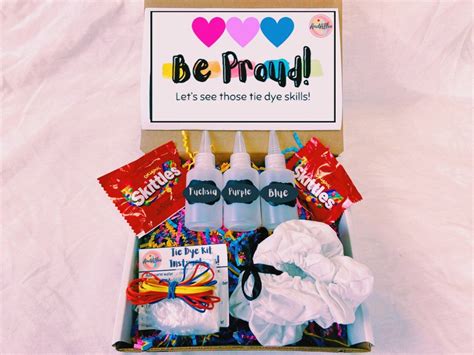 Bisexual Pride Tie Dye Kit T Box Craft Kits Lgbtq Etsy