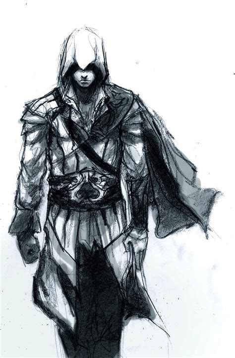 Assassin S Creed Ezio Desenho A L Pis Desenho Desenhos