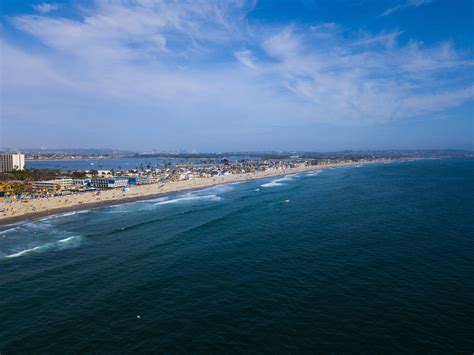 Mission beach area San Diego : drone_photography