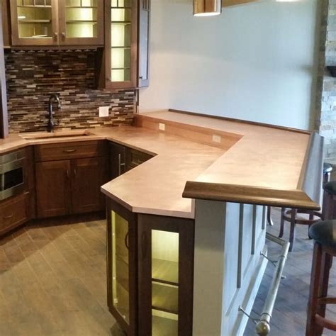 Custom Copper Sheet Kitchen Countertops And Bar Tops